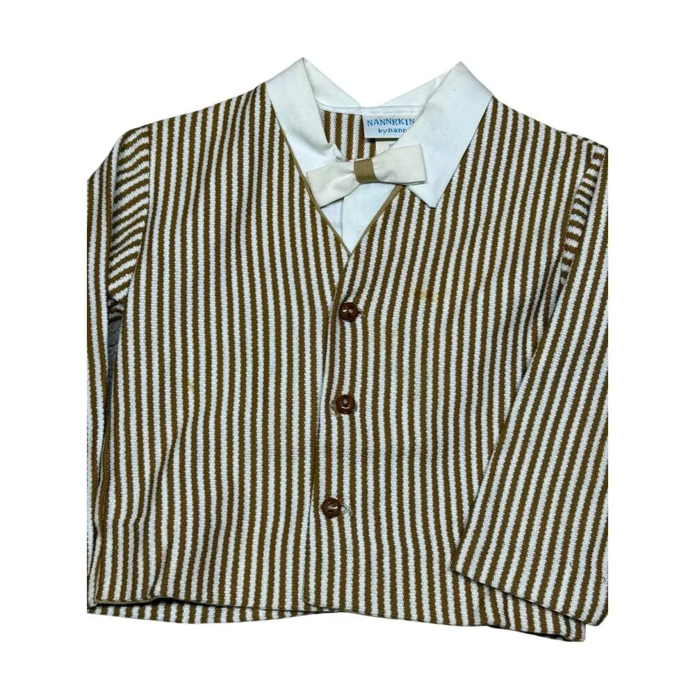 Nannekins by Nannette Vintage Baby Boy 2 Piece Corduroy Dressy Outfit 2T